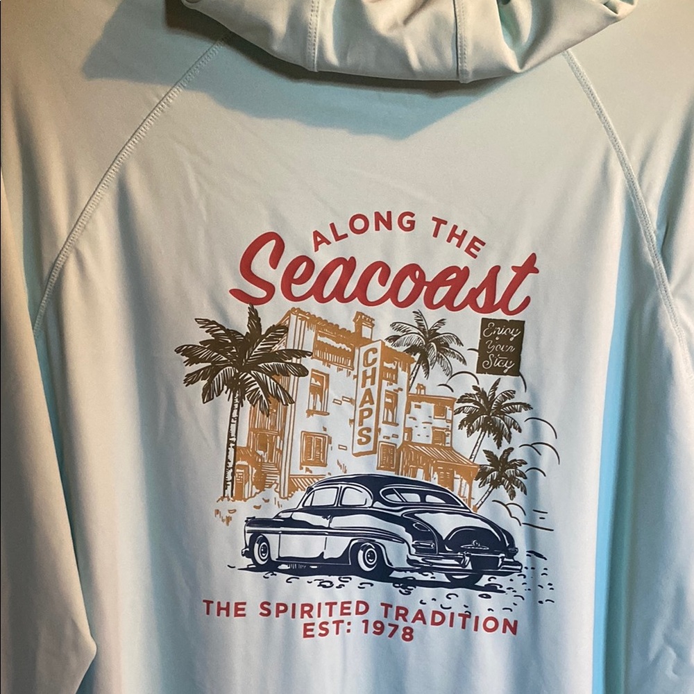 Chaps Mint Green Graphic Hoodie